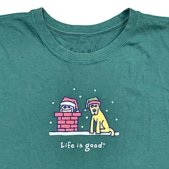 Life Is Good Men’s Lot Of 3 Holiday Crusher Tees Size XL Short Long Sleeve Tops - Picture 3 of 13